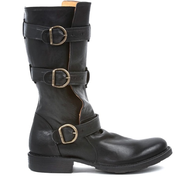 EUC Fiorentini + Baker ETERNITY 7040 Biker Dark Chocolate Brown Leather 39.5 - Picture 3 of 15